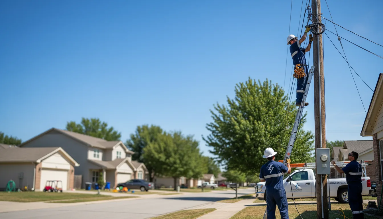 Residential electrician providing installation services in Dakota City, IA
